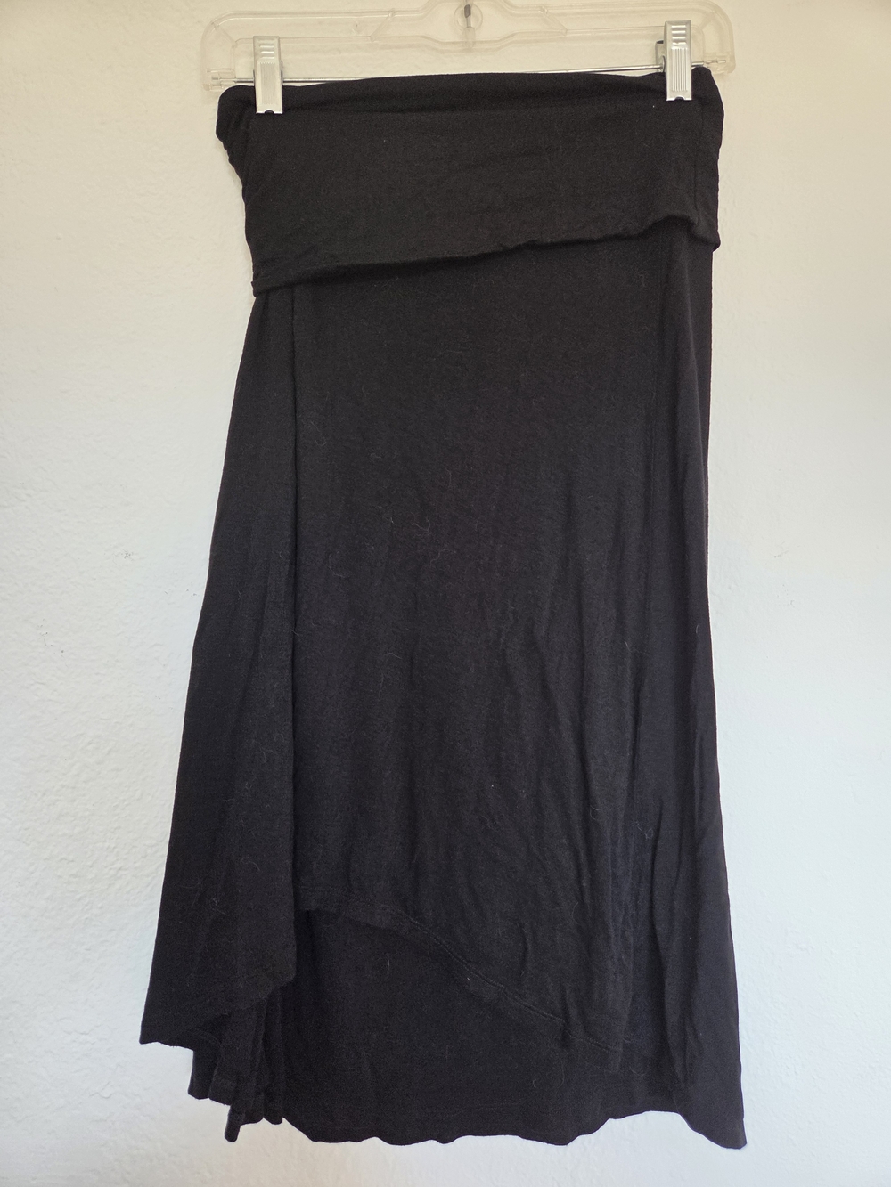 Vintage Y2K Velvet By Graham & Spencer Black Convertible Skirt Dress